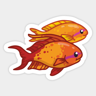 Threadfin Anthias Sticker